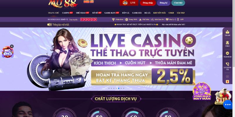 Khuyến Mãi Mu88 Nạp Tiền Lên Đến 100%